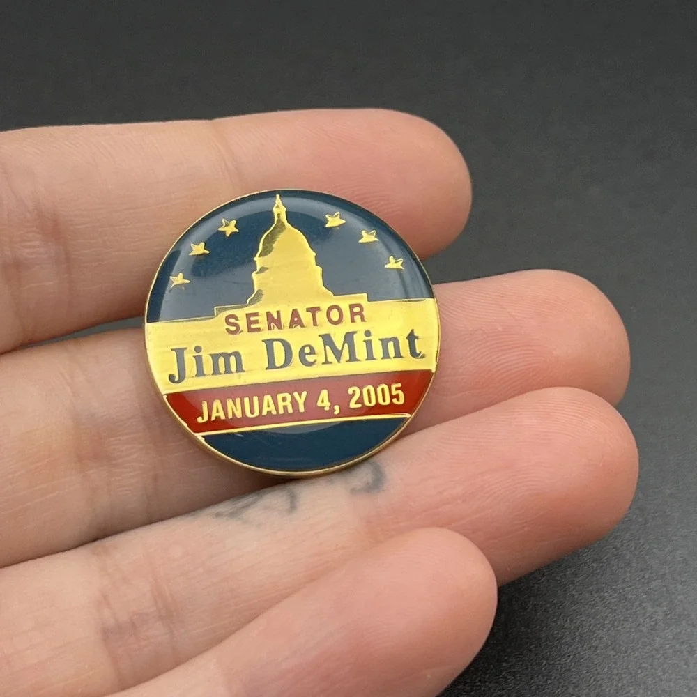 January 4th 2005 Senator Jim DeMint Congress Coca-Cola Company Lapel Hat Pin